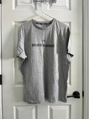 Freedom XL men’s t-shirt grey “believe in heroes”